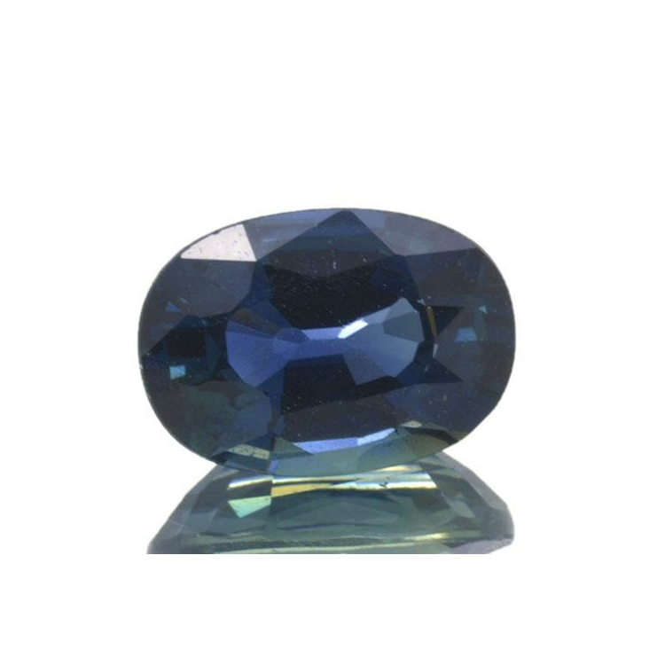 1,08 ct blauer Saphir im Ovalschliff 7,1 x 5,2 mm