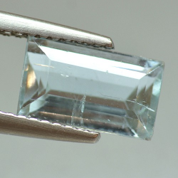 2.41ct Aigue-marine Taille Émeraude