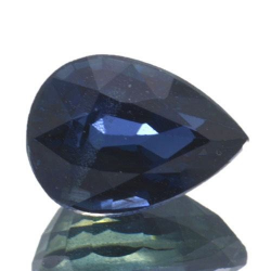 Saphir bleu 1,23 ct taille ovale 7x5,1 mm