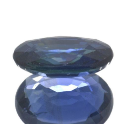 0,90 ct blauer Saphir im Ovalschliff 7,0 x 5,1 mm