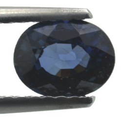 Saphir bleu 1,04 ct taille ovale 7,1x5,1 mm