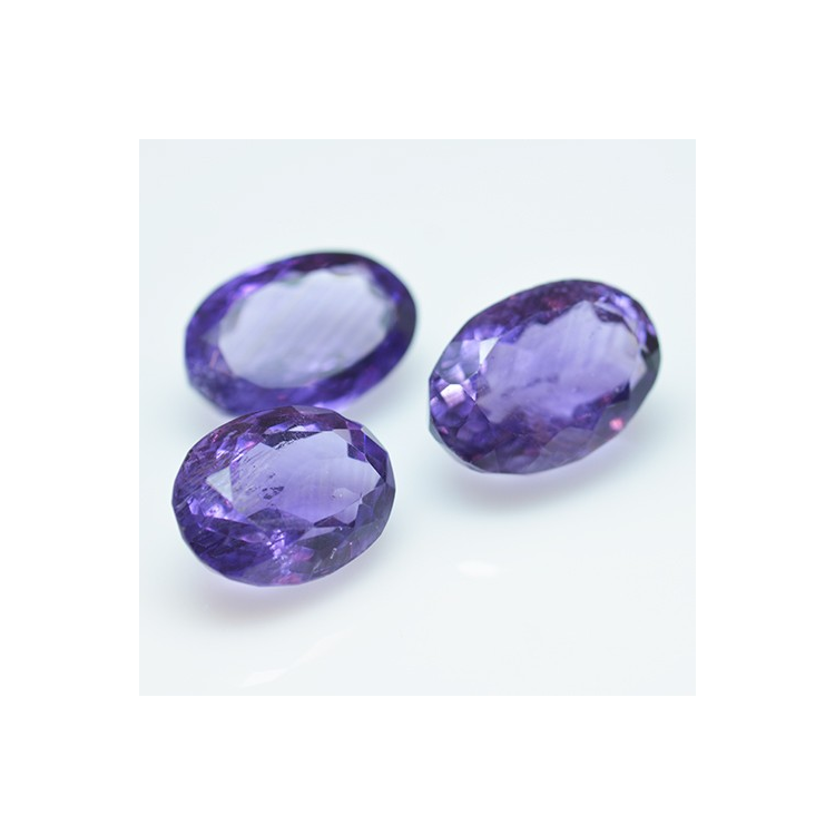 19.13ct Set Améthystes Taille Ovale