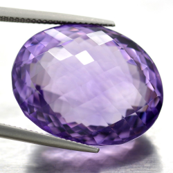 41.85ct Amethyst Oval Schnitt mit Schachbrett