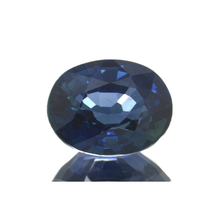 1,04 ct blauer Saphir im Ovalschliff 7,1 x 5,1 mm