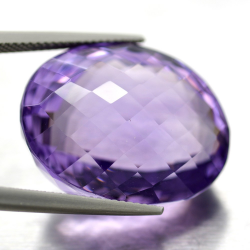 41.85ct  Améthyste Taille Ovale avec Damier