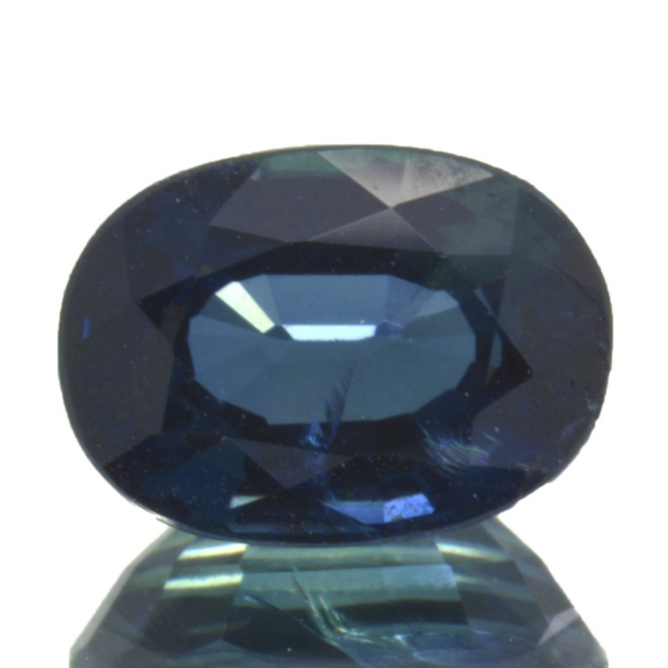 1,23 ct blauer Saphir im Ovalschliff 7,1 x 5,1 mm