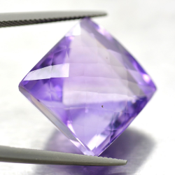 36.31ct Amethyst Kissen Schnitt mit Schachbrett