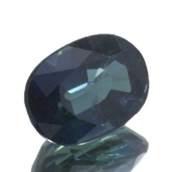 Zaffiro blu a taglio ovale da 1,23 ct, 7,1 x 5,1 mm