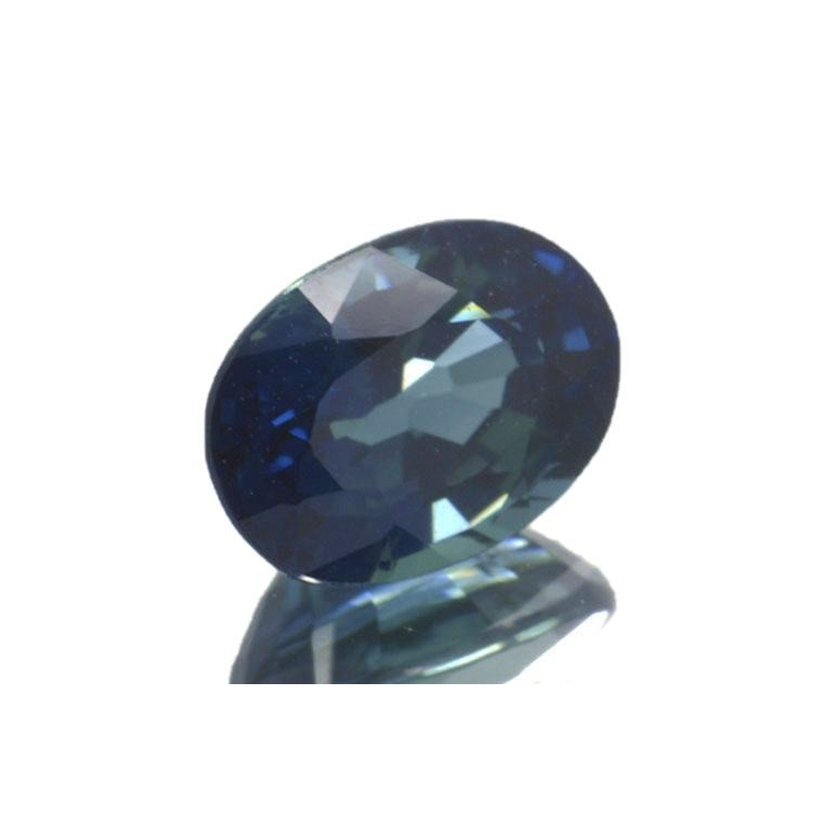 1,06 ct blauer Saphir im Ovalschliff 6,5 x 4,8 mm