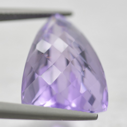 20.53ct Amethyst Fantasie Schnitt mit Schachbrett