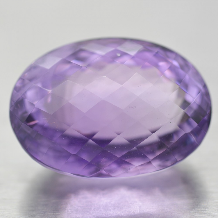 42.64ct Amethyst Oval Schnitt mit Schachbrett