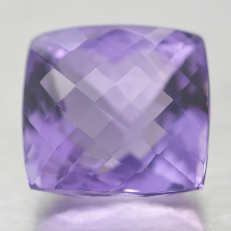 24.67ct Amethyst Kissen Schnitt mit Schachbrett