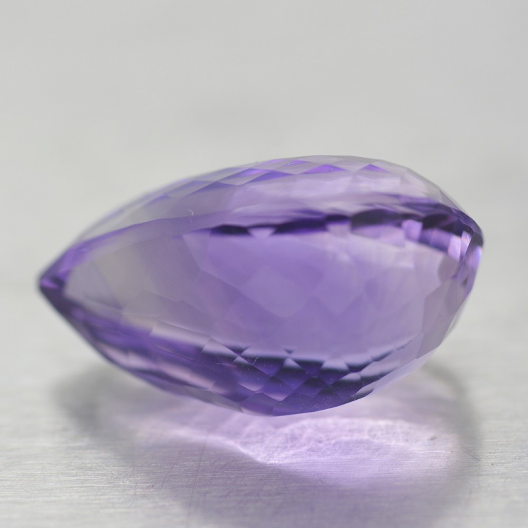 32.07ct Amethyst Birne Schnitt mit Schachbrett