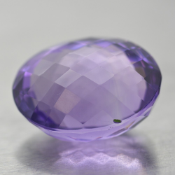 24.38ct Amethyst Oval Schnitt mit Schachbrett