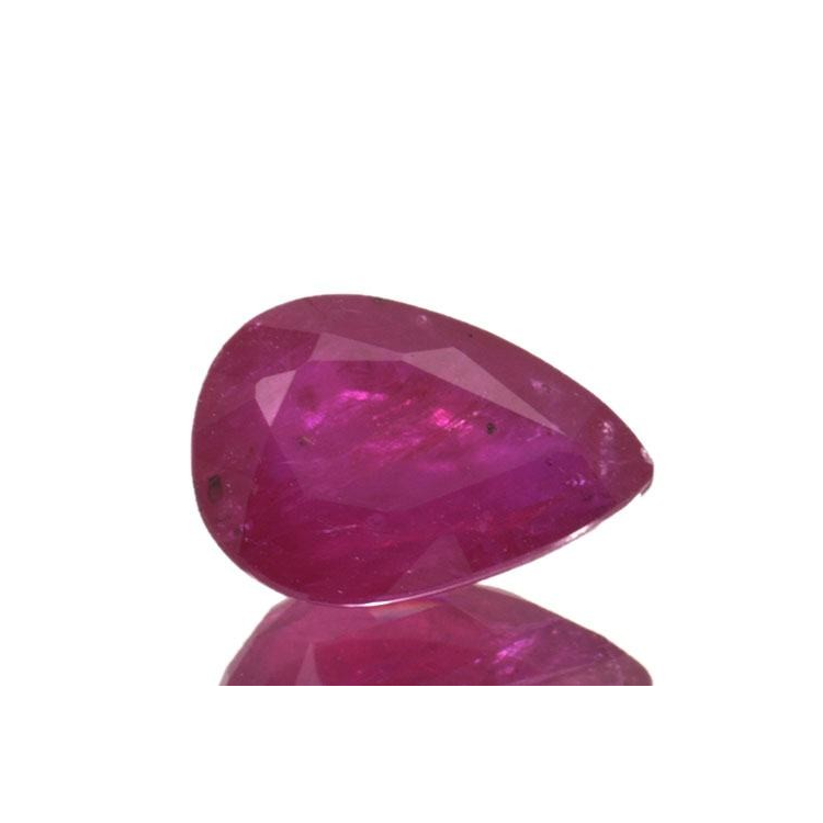 Rubino a taglio ovale da 0,89 ct, 6,90 x 5,30 mm