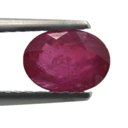 1.30ct Ruby Oval Cut 7.1x5.2mm