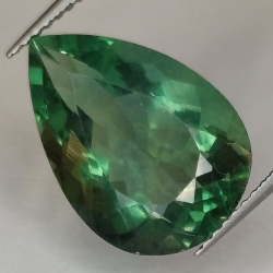 9.56ct Fluorit Birne Schnitt