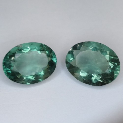 9.88ct Fluorit Oval Schnitt