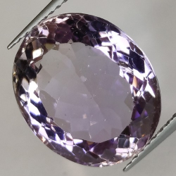 9.98ct Ametista Faccettato Ovale 15.48x12.97mm