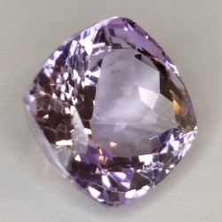 14.50ct Ametista Facettato Cuscino 14.54x14.27mm