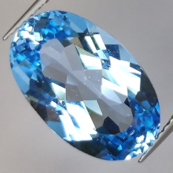 9.67ct Blue Topaz Oval Cut