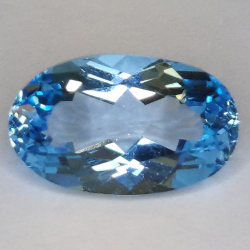 9.67ct Topacio Azul Talla Ovalada