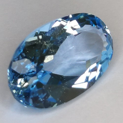 9.67ct Blau Topas Oval Schnitt