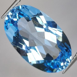 9.67ct Blue Topaz Oval Cut