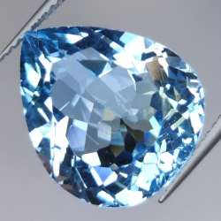 15.12ct Blue Topaz  Pear Cut