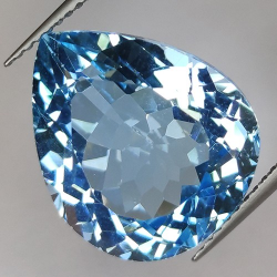 15.12ct Blue Topaz  Pear Cut