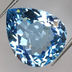 15.12ct Blue Topaz  Pear Cut