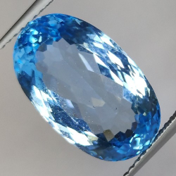 11.60ct Blue Topaz Oval Cut