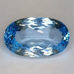 11.60ct Topacio Azul Talla Ovalada