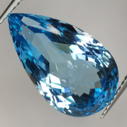 13.30ct Blue Topaz  Pear Cut