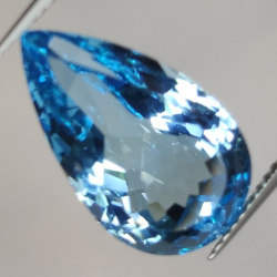 13.30ct Blue Topaz  Pear Cut