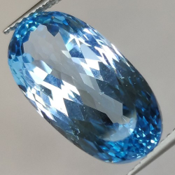 14.50ct Blue Topaz Oval Cut