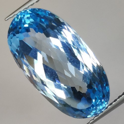 14.50ct Blau Topas Oval Schnitt