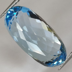 14.50ct Blau Topas Oval Schnitt