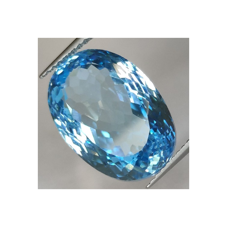 15.78ct Blue Topaz Oval Cut