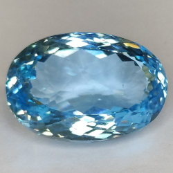 15.78ct Blue Topaz Oval Cut