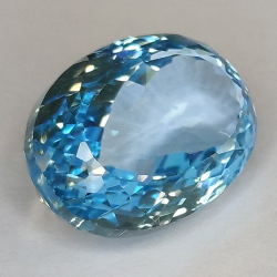 15.78ct Blue Topaz Oval Cut