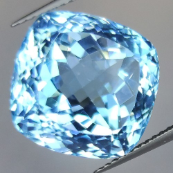 20.93ct Blue Topaz Cushion Cut