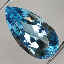 15.71ct Blue Topaz  Pear Cut