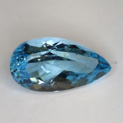 15.71ct Topazio Blu in Facetatto Goccia