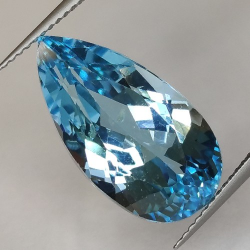 15.71ct Blue Topaz  Pear Cut