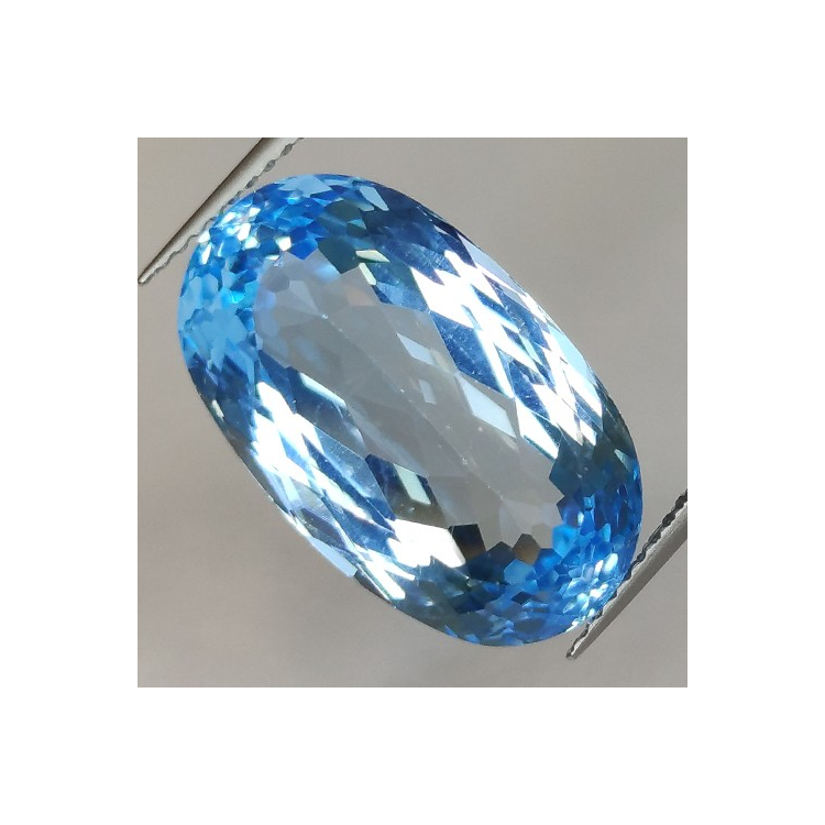 11.51ct Topacio Azul Talla Ovalada