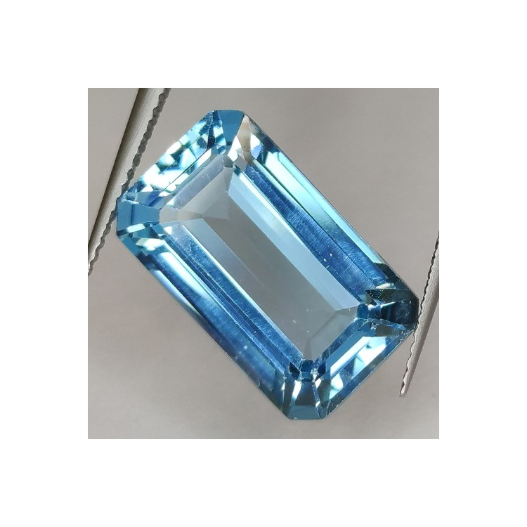 14.16ct Blau Topas Smaragd Schnitt