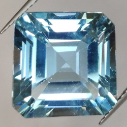 16.12ct Blue Topaz Asscher Cut