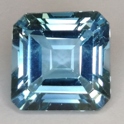 16.12ct Blue Topaz Asscher Cut