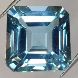 16.12ct Blue Topaz Asscher Cut